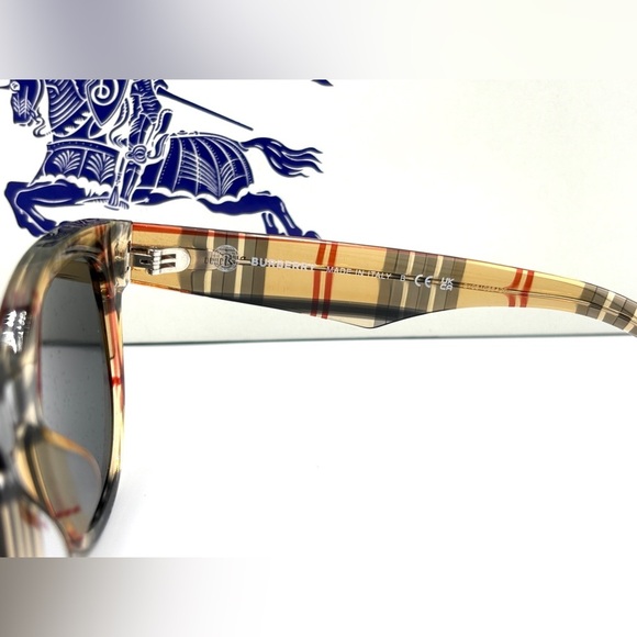 Burberry Sunglasses Plaid Frame Smoke Lens OBE4432U 412287 54-17-140 NWT - Picture 11 of 15